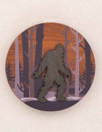 Bigfoot Round Magnet