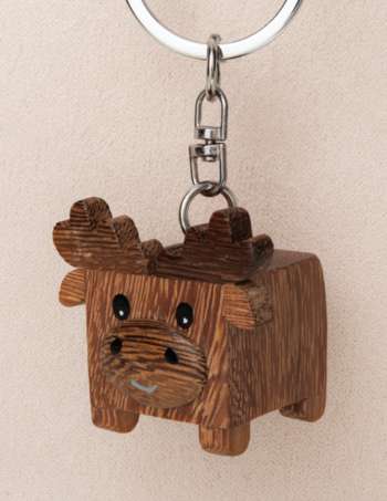 Moose Cube Keychain