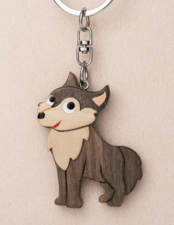 Smiling Wolf Keychain
