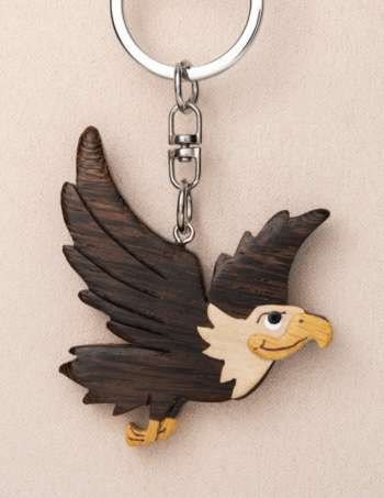 Smiling Eagle Keychain