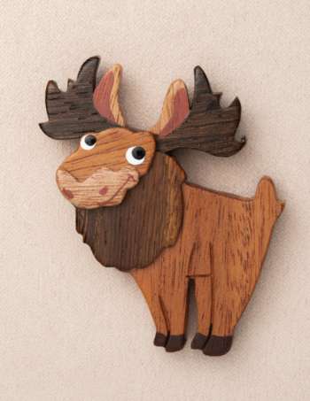 Smiling Moose Magnet