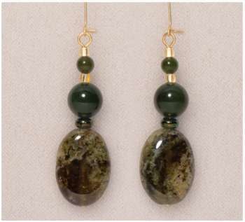 Green Garnet Drop