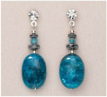 Blue Apatite Drop